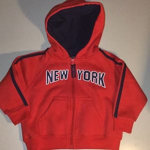 New York zip up hoodie NWOT